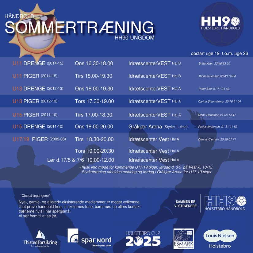 Sommertræning 2025