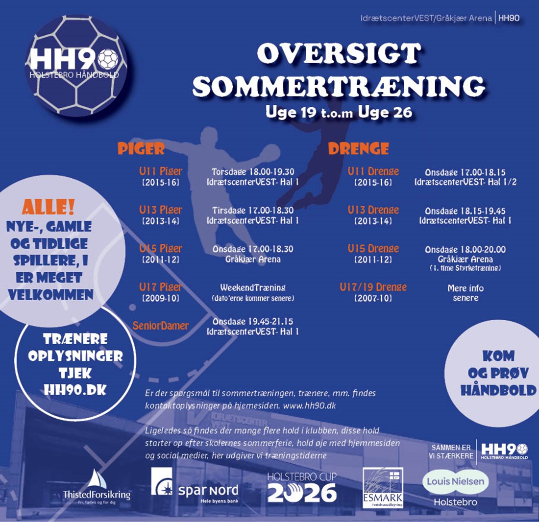 Sommertræning 2026